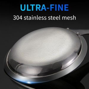 TBWHL Multi-functional Hot Pot Fat Skimmer Spoon - Stainless Steel Fine Mesh Food Strainer for Skimming Grease and Foam DIA 3.1