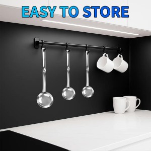 TBWHL Multi-functional Hot Pot Fat Skimmer Spoon - Stainless Steel Fine Mesh Food Strainer for Skimming Grease and Foam DIA 3.1