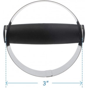 HULISEN 3 inch Biscuit Cutter, Stainless Steel Round Cookies Cutter with Soft Grip Handle, Gift Package