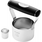 HULISEN 3 inch Biscuit Cutter, Stainless Steel Round Cookies Cutter with Soft Grip Handle, Gift Package