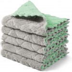 kimteny Cleaning Cloths Kitchen Towels Microfiber Washcloths Lint Free Dish Cloth Reusable Dishtowels Household Super Absorbent Fast Drying, 10