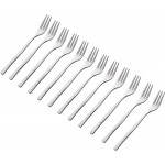 Crab Stainless Steel Forks,Escargot Fork 3 Prong Tasting Appetizer Forks Portable Cocktail Salad Fruit Forks for Party Travel,Set of 12, 5 Inches (12 Pcs)