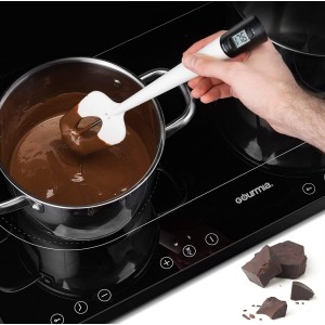 Lightbeam Digital Candy Thermometer, Instant Read Kitchen Cooking & Spatula Thermometer Temperature Reader & Stirrer in One BPA Free Food Grade Material