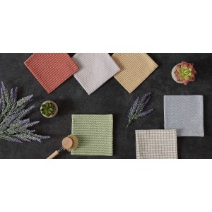 DII Everyday Kitchen Collection Assorted Dishcloth Set, 12x12, Antique Green, 5 Count
