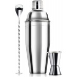 WPHUAW 24oz Cocktail Shaker Bar Set-Professional Margarita Mixer Drink Shaker Professional Stainless Steel Bar Tools Built-in Bartender Strainer for Martini Kit