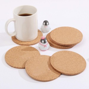 12 Pcs Cork Coaster for Drink, Absorbent Heat Resistant Reusable Tea or Coffee Coaster, Blank Coasters for Crafts,Warm Gifts Cork Coasters for Relatives and Friends.