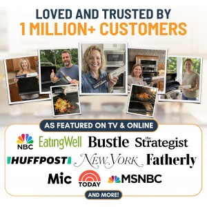 Oven Liners for Bottom of Oven - 3 Pack Large Heavy Duty Mats, 16.25”x23” Non-Stick Reusable Liner for Electric, Gas, Toasters, Grills - BPA & PFOA Free Kitchen Accessory to Keep It Clean (Black)