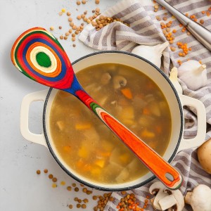 Totally Bamboo Baltique Marrakesh Collection 7 Piece Cooking Utensil Set, Safe for Nonstick