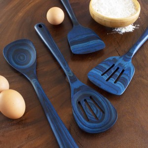 Totally Bamboo Baltique Malta Collection 4 Piece Cooking Utensil Set, Safe for Nonstick