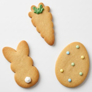 3-Piece Easter Fun Cookie Cutters, Easter Bunny, Egg and Carrot,Heavy Duty Food-Grade Stainless Steel,Unique Design with Protective Red Top PVC