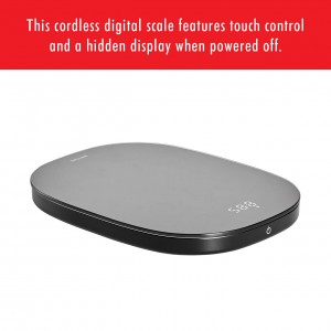 ZWILLING Enfinigy Digital Kitchen Food Scale, Max Weight 22lbs, Grams & Ounces, .1-gram Accuracy, Black