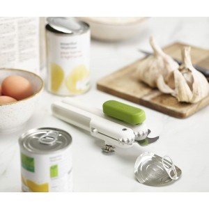Joseph Joseph Pivot Multifunction Can and bottle Opener, Easy to Use, White