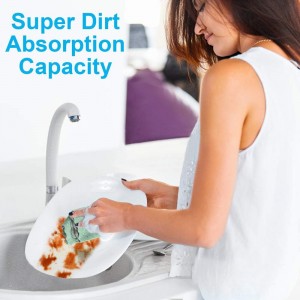 12PCS Kitchen Towels Dish Towels, Multipurpose Reusable Dish Cloths, Double-Sided Microfiber Cleaning Rags for Furniture, Tea, Bowl, 10x 6 inch