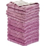 12PCS Kitchen Towels Dish Towels, Multipurpose Reusable Dish Cloths, Double-Sided Microfiber Cleaning Rags for Furniture, Tea, Bowl, 10x 6 inch