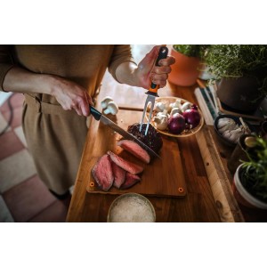 Fiskars Meat Fork, Functional Form, Total Length: 23.5 cm, Japanese Stainless Steel/Plastic, 1057548