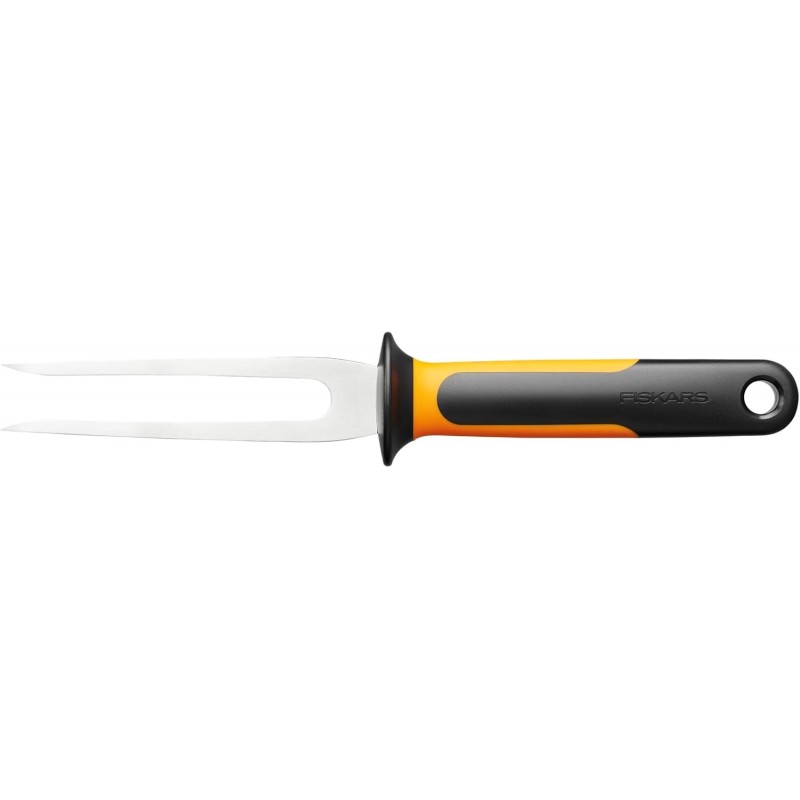 Fiskars Meat Fork, Functional Form, Total Length: 23.5 cm, Japanese Stainless Steel/Plastic, 1057548