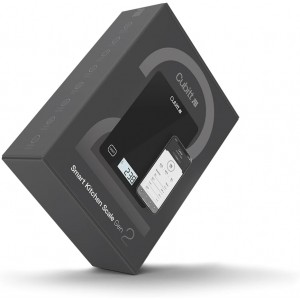 CUBITT Smart Kitchen Scale, Bluetooth Food Scale with Nutritional Calculator for Keto, Macro and Calorie, Digital Grams and Oz for Weight Loss, Cooking and Baking with Smartphone APP (Black Color)