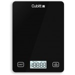 CUBITT Smart Kitchen Scale, Bluetooth Food Scale with Nutritional Calculator for Keto, Macro and Calorie, Digital Grams and Oz for Weight Loss, Cooking and Baking with Smartphone APP (Black Color)
