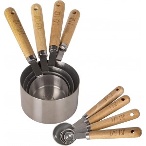 8 Piece Measuring Cups Set and Measuring...