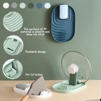 Multifunctional Spoon Rest, 2PCS Foldable Pot Lid Holder Spoon Rest Pan Pot Cover Lid Rack Shelf Standfor Stove Top Kitchen Gadgets Utensil Holder for Home Use Stove