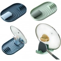 Multifunctional Spoon Rest, 2PCS Foldable Pot Lid Holder Spoon Rest Pan Pot Cover Lid Rack Shelf Standfor Stove Top Kitchen Gadgets Utensil Holder for Home Use Stove