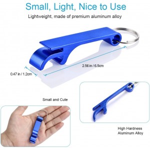 Mcyye 6PCS Colorful Mcyye Beer Bottle Openers, Premium Metal Keychain Bottle Opener, Beverage Bottle Opener for Men, Women, Small and Practical, Easy to Carry, Open the Lids of Beer Bottle Easily