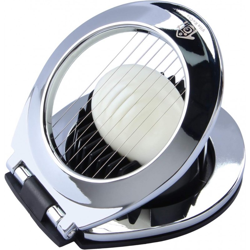 Multi Function Stainless Steel Egg Slicer Hard Boiled Eggs Dishwasher Safe Heavy Duty Egg Cutter Kitchen Helper