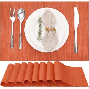 Myir JUN Placemats Set of 8, Vinyl Woven...