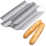 2 Pack Nonstick Perforated Baguette Pan 15
