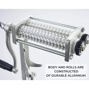 Commercial Meat Tenderizer Cuber – Heavy Duty Steak Flatten Tool Meat Grinder Attachment Clamp-on Rolling Cuber for Efficient Meat Tenderizing