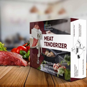 Commercial Meat Tenderizer Cuber – Heavy Duty Steak Flatten Tool Meat Grinder Attachment Clamp-on Rolling Cuber for Efficient Meat Tenderizing