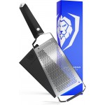 Dalstrong Professional Wide Cheese Grater - Fine - #304 Stainless Steel Blade - G10 Handle Kitchen Shredder - w/Blade Guard - Hard Cheese, Parmesan, Spices, Carrot, Garlic, Ginger - NSF Certified