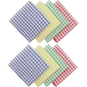 Cotton Cleaning Rags Terry Dish Cloths for Washing Dishes, Set of 8 Dish Rags for Cleaning, Light and Soft Dish Towels for Kitchen Drying Dishes, 11.8 Inch x 11.8 Inch (Mix Color)