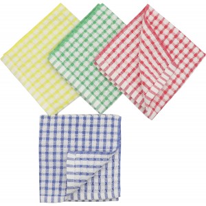 Cotton Cleaning Rags Terry Dish Cloths for Washing Dishes, Set of 8 Dish Rags for Cleaning, Light and Soft Dish Towels for Kitchen Drying Dishes, 11.8 Inch x 11.8 Inch (Mix Color)