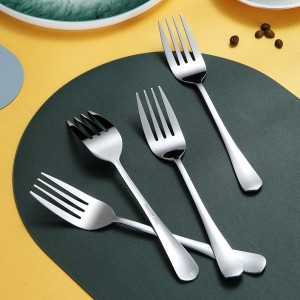 Serving Forks 4 Pieces, Kyraton Serving Fork Cold Meat Fork Stainless Steel Serving Utensils, Serving Set Packing of 4