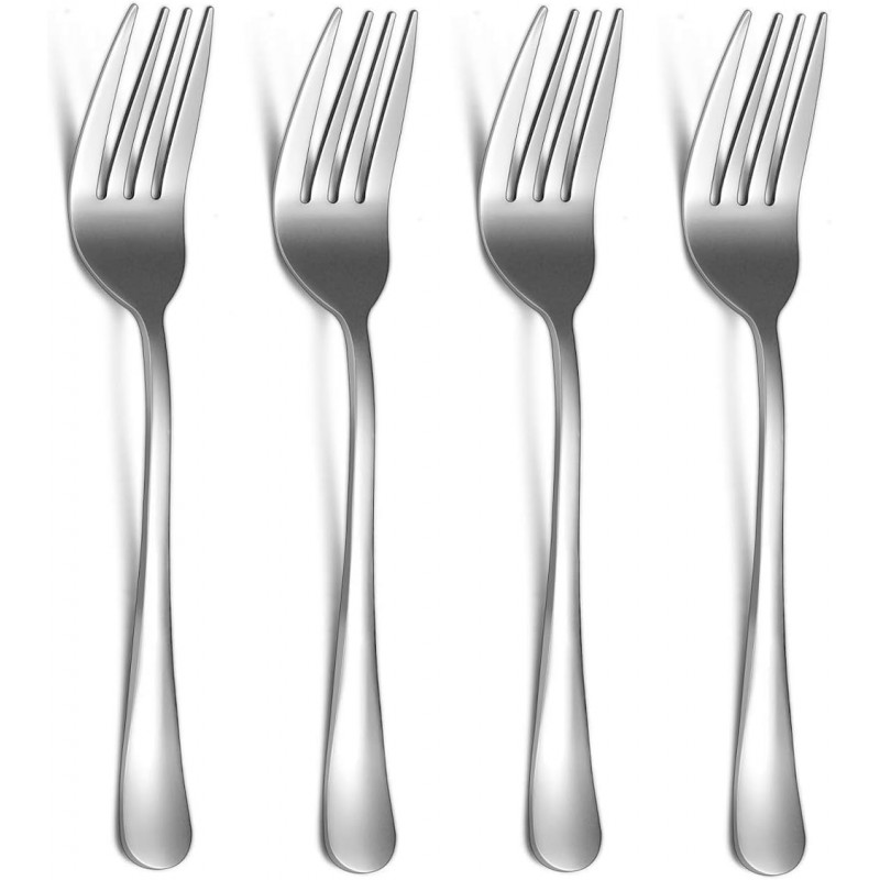 Serving Forks 4 Pieces, Kyraton Serving Fork Cold Meat Fork Stainless Steel Serving Utensils, Serving Set Packing of 4
