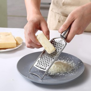 Tongjude Stainless Steel Cheese Grater Set, Set of 5 Kitchen Grater & Peeler & Slicer, Lemon Zester with Cleaning Brush for Vegetable, Fruit, Chocolate