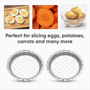 Egg Dicer for Hard Boiled Eggs - Metal Wire Potato, Carrot & Egg Salad Chopper Grid/Slicer- Manual Egg Chopper for Hard Boiled Eggs and Vegetables