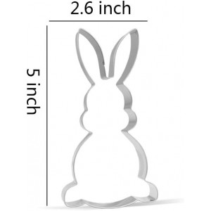 5 inch Easter Bunny Cookie Cutter - Stainless Steel