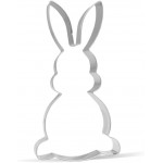 5 inch Easter Bunny Cookie Cutter - Stainless Steel