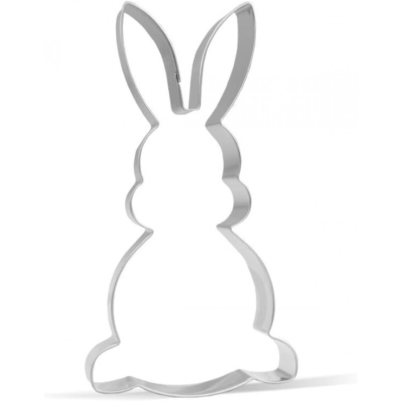 5 inch Easter Bunny Cookie Cutter - Stainless Steel