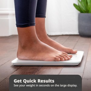 Greater Goods AccuCheck Digital Scale for Body Weight - Accurate Digital Bathroom Scale with High-Precision Sensors, Large Easy-to-Read Backlit Display, 400 lb Capacity, Auto Step-On (White)