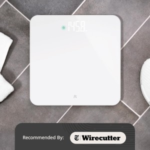 Greater Goods AccuCheck Digital Scale for Body Weight - Accurate Digital Bathroom Scale with High-Precision Sensors, Large Easy-to-Read Backlit Display, 400 lb Capacity, Auto Step-On (White)