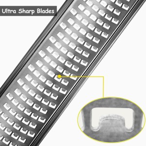 VOVOLY Lemon Zester, Cheese Grater, Parmesan Cheese, Ginger, Garlic, Nutmeg, Chocolate, Citrus, Lime Zester & Grater, Kitchen Tool with Razor-Sharp Stainless Steel Blade