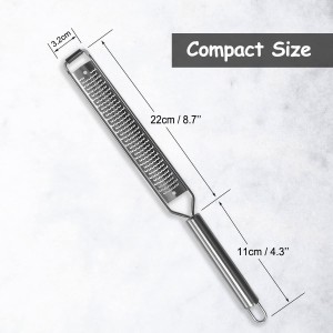 VOVOLY Lemon Zester, Cheese Grater, Parmesan Cheese, Ginger, Garlic, Nutmeg, Chocolate, Citrus, Lime Zester & Grater, Kitchen Tool with Razor-Sharp Stainless Steel Blade