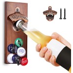 Gifts for Men Dad, Magnetic Beer Bottle Opener Wall Mounted with Auto Catch, Unique Beer Gifts for Men Him Boyfriend Grandpa Husband Uncle, Cool Gadgets for Birthday Housewarming Presents
