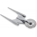 Star Trek Discovery Crossfield Starship Metal Pizza Cutter Wheel | Premium Houseware, Stainless Steel Kitchen Utensil | Easy To Cut And Clean | 9 Inches Long