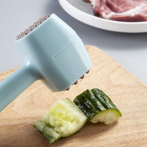 Meat Tenderizer Hammer Mallet With Comfort Grip Rubber Handle, Dual-Sided Meat Pounder For Tenderizing Steak, Beef, Chicken, Lamb, Vegetable, Minced Meat And Hard Candy, Easy To Clean