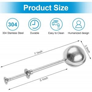 2 Pcs Bakers Dusting Wand for Sugar Flour and Spices, Stainless Steel Flour Duster for Baking, Powdered Sugar Shaker Duster Sifter, Spring-operated Handle for One-handed Operation