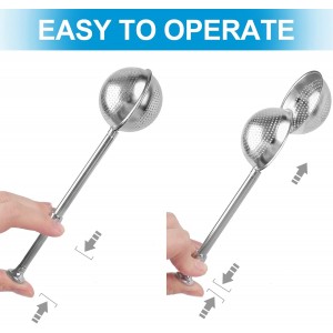 2 Pcs Bakers Dusting Wand for Sugar Flour and Spices, Stainless Steel Flour Duster for Baking, Powdered Sugar Shaker Duster Sifter, Spring-operated Handle for One-handed Operation